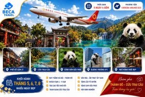 Chương trình 5 ngày 4 đêm | Thành Đô - Cửu Trại Câu