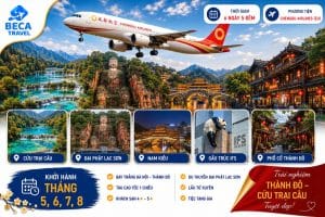 Chương trình 6 ngày 5 đêm | Thành Đô - Cửu Trại Câu